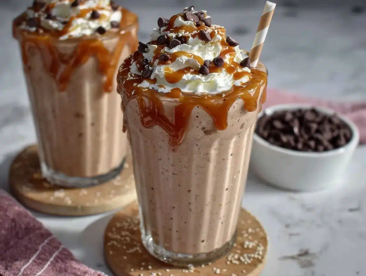chocolate chip cookie dough protein shake preparation steps