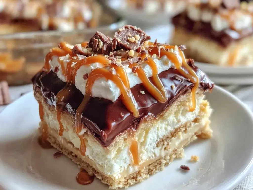 Chocolate Peanut Butter Dream Layer Dessert - featured image