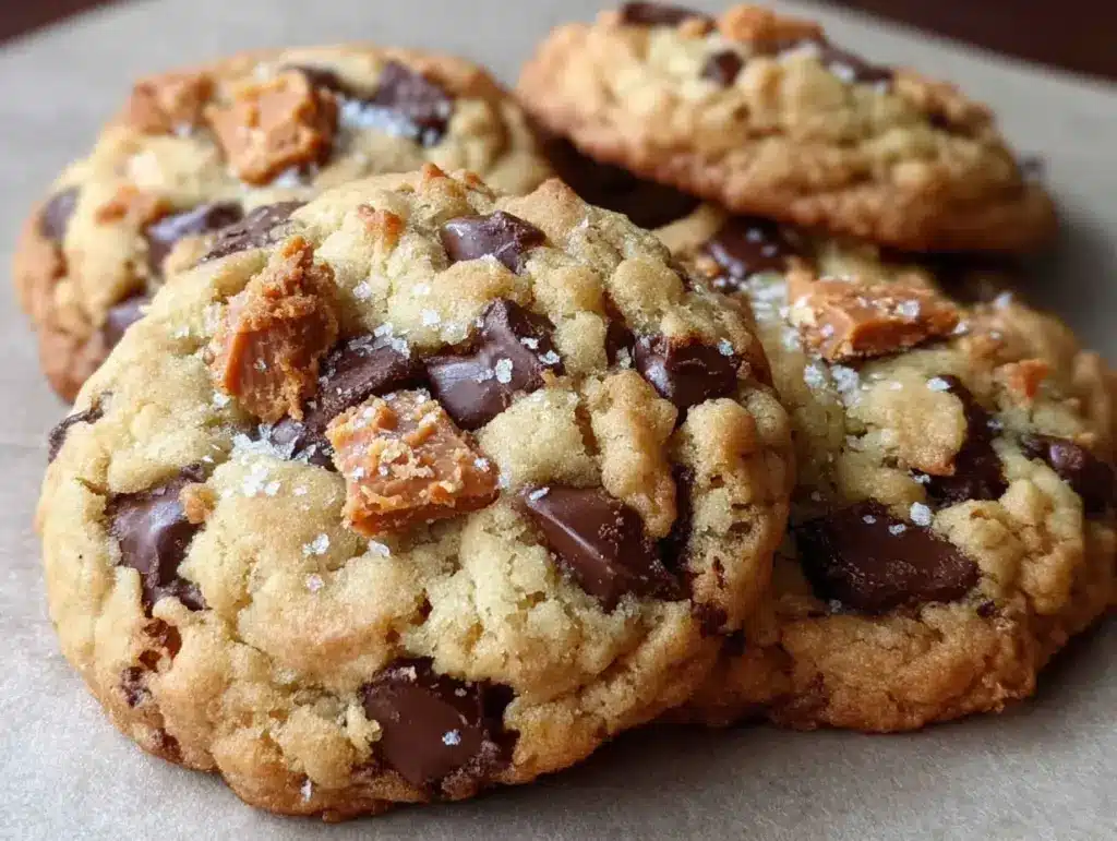 chunky peanut butter Butterfinger cookies - featured image