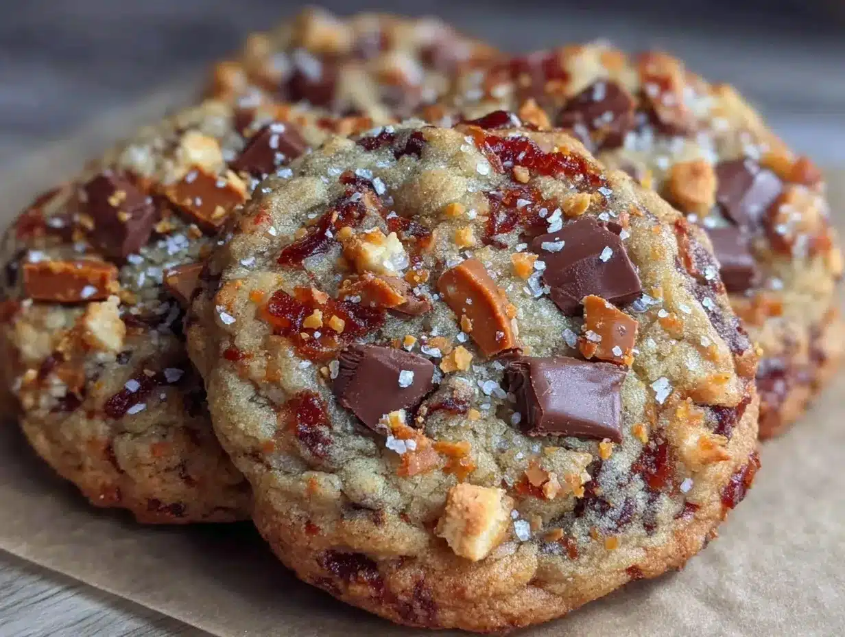chunky peanut butter Butterfinger cookies preparation steps