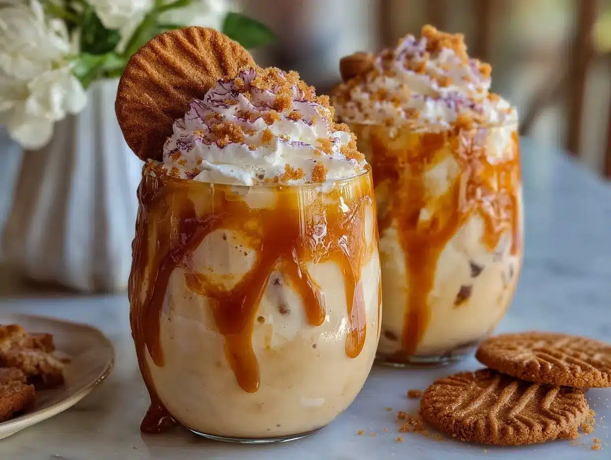 cookie butter latte preparation steps