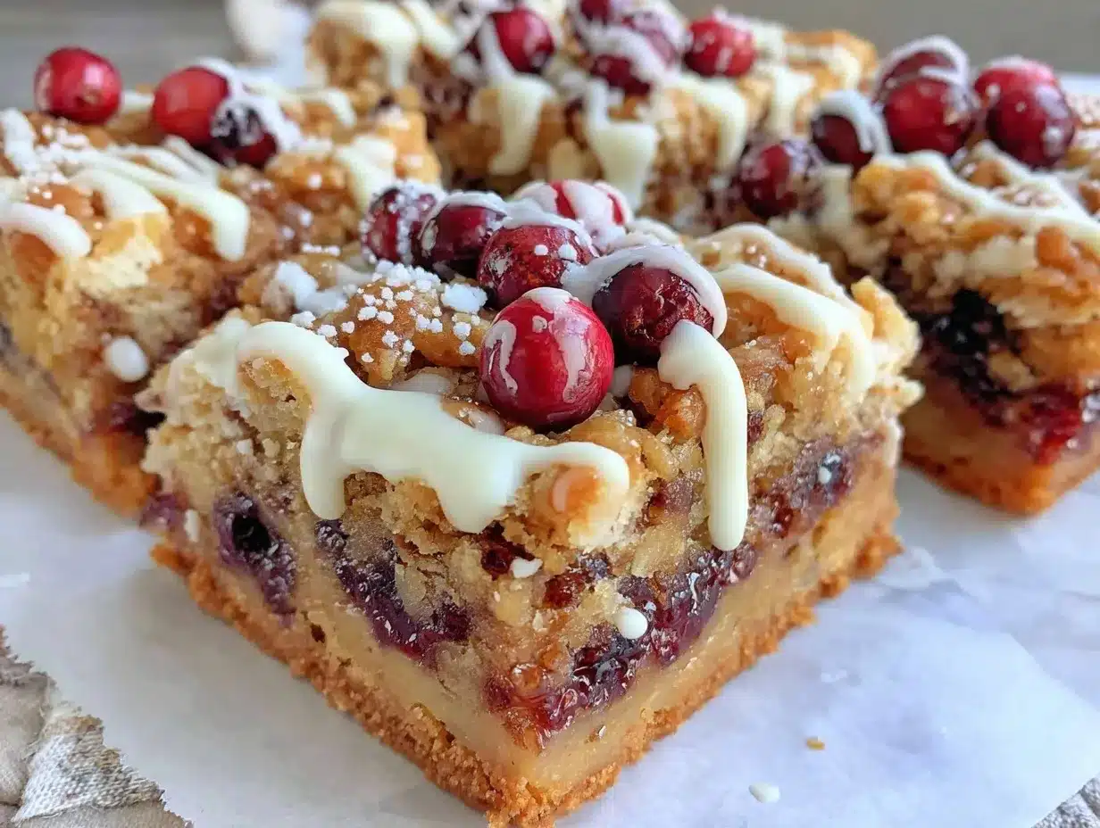 cranberry crumble bars preparation steps