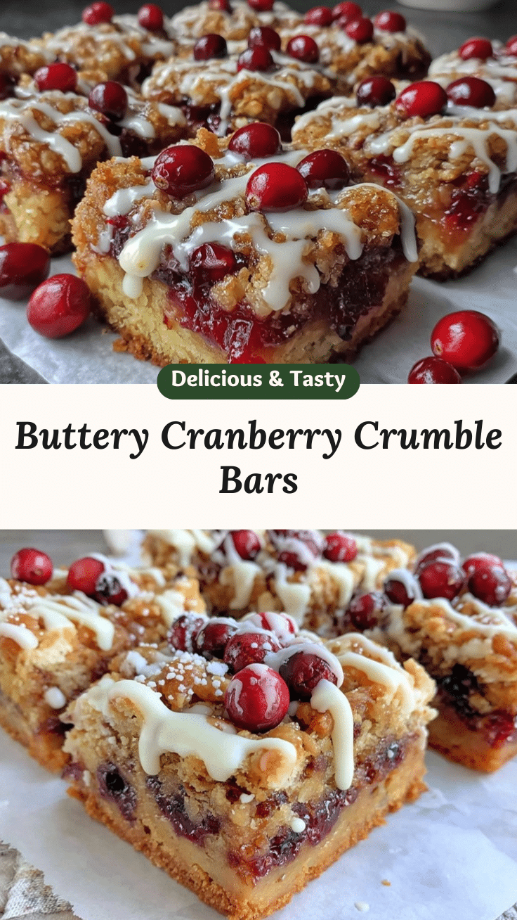 cranberry crumble bars recipe
