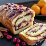 cranberry orange cinnamon swirl bread - featured image
