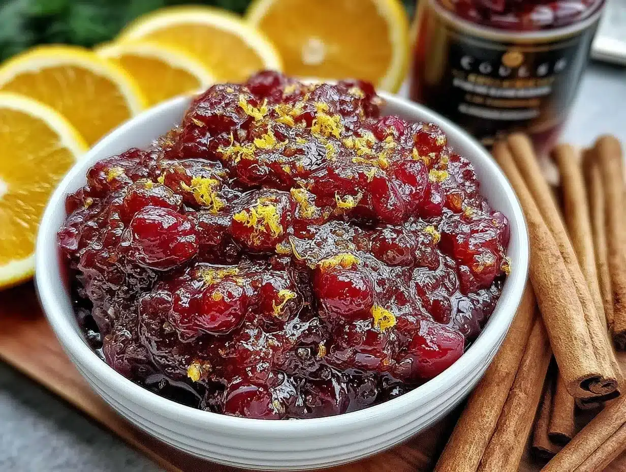 cranberry orange sauce preparation steps