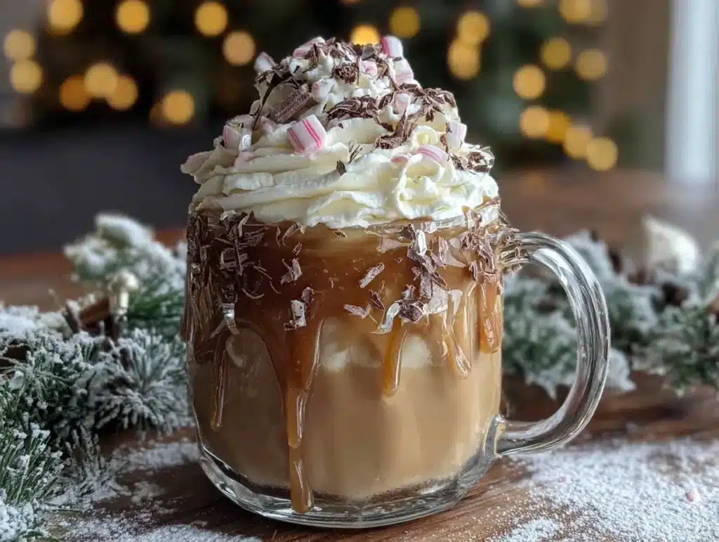 creamy Baileys Christmas cocktail - featured image