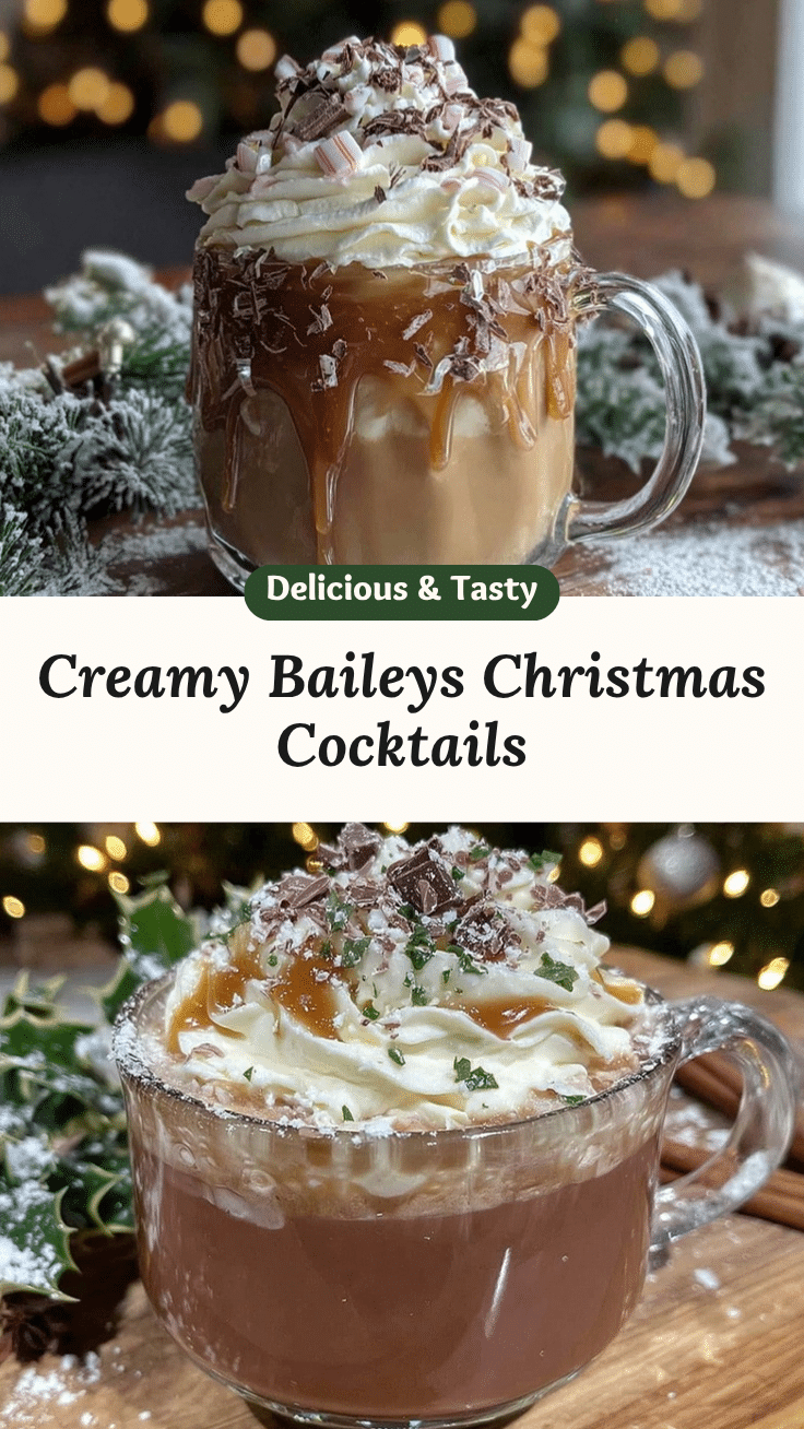 creamy Baileys Christmas cocktail recipe