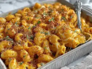 creamy butternut squash mac and cheese - featured image