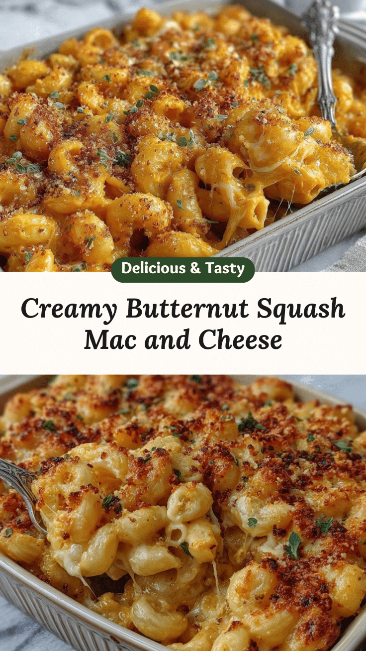creamy butternut squash mac and cheese recipe