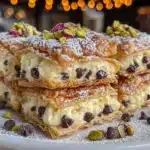 creamy cannoli squares - featured image