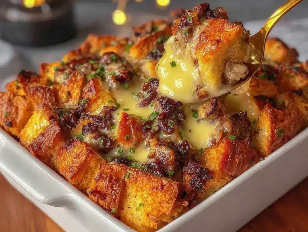 Creamy Chicken and Stuffing Bake - featured image