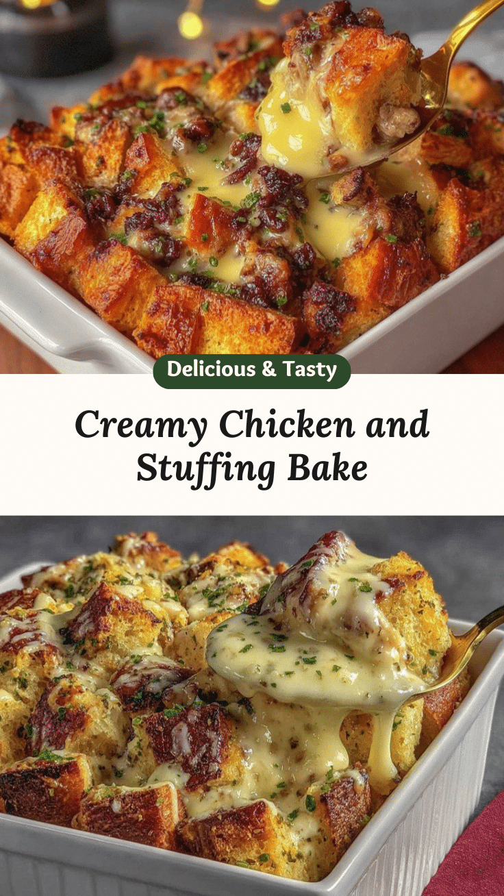 Creamy Chicken and Stuffing Bake recipe