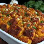 creamy chicken and stuffing casserole - featured image