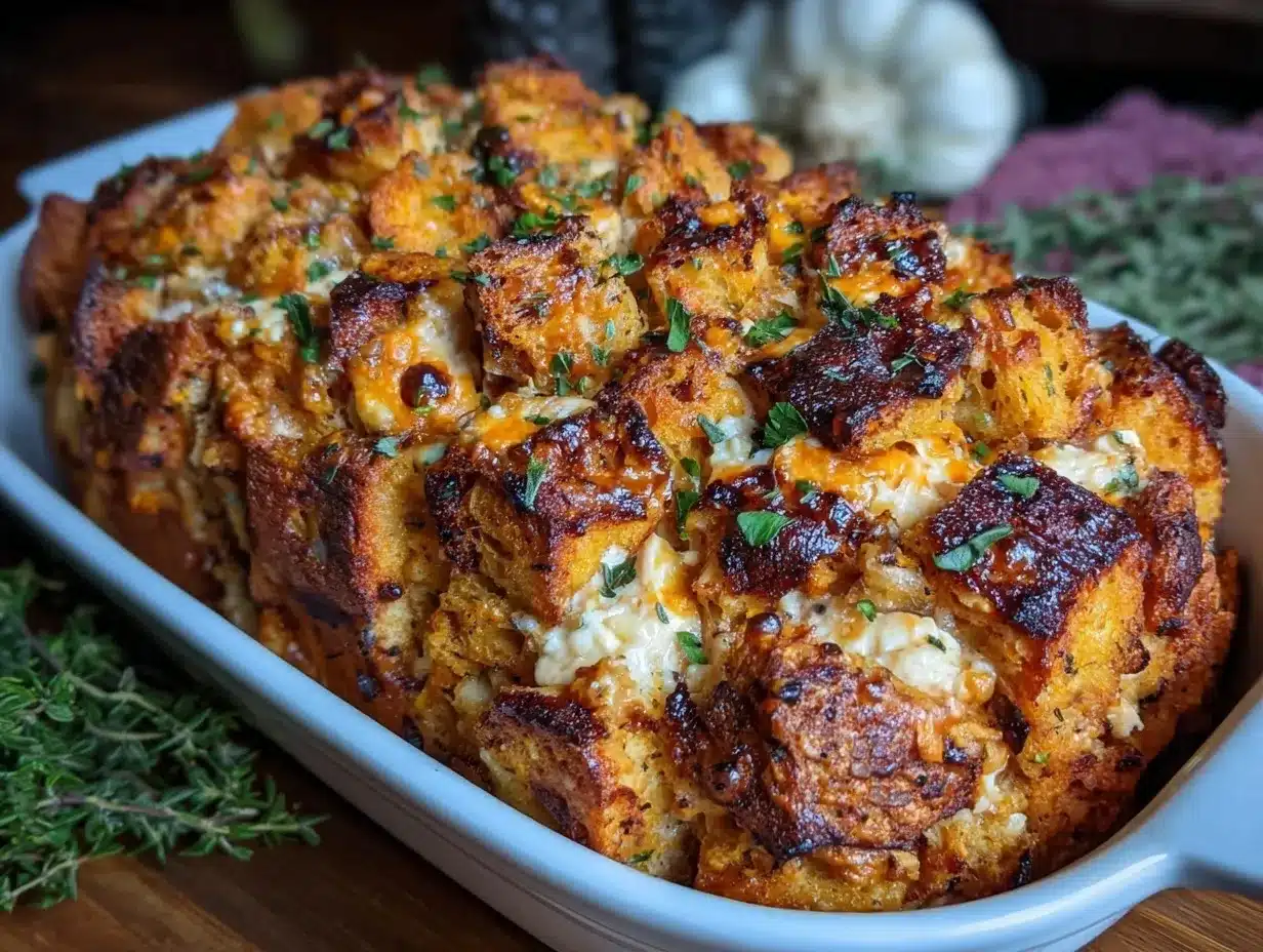 creamy chicken and stuffing casserole preparation steps