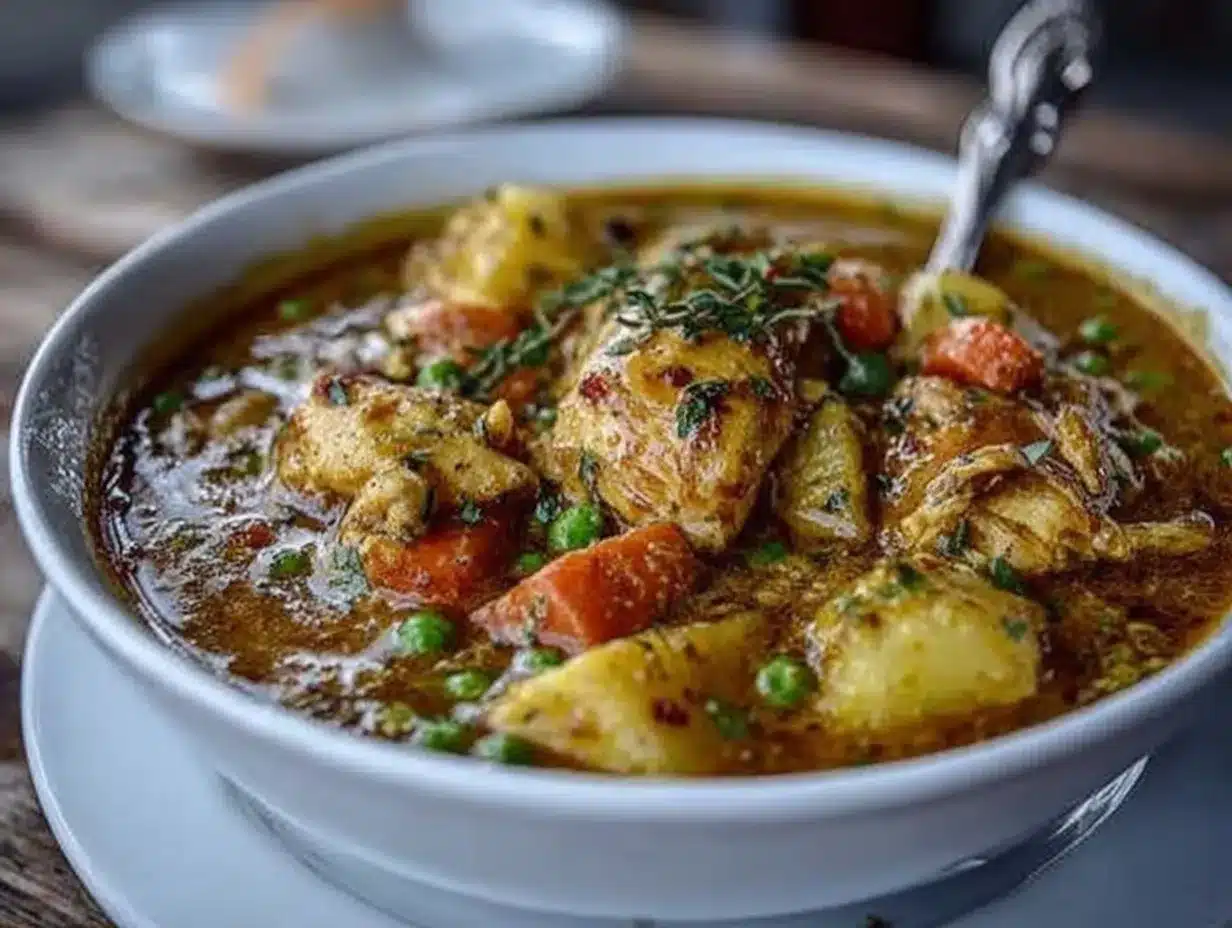 creamy chicken pot pie soup preparation steps