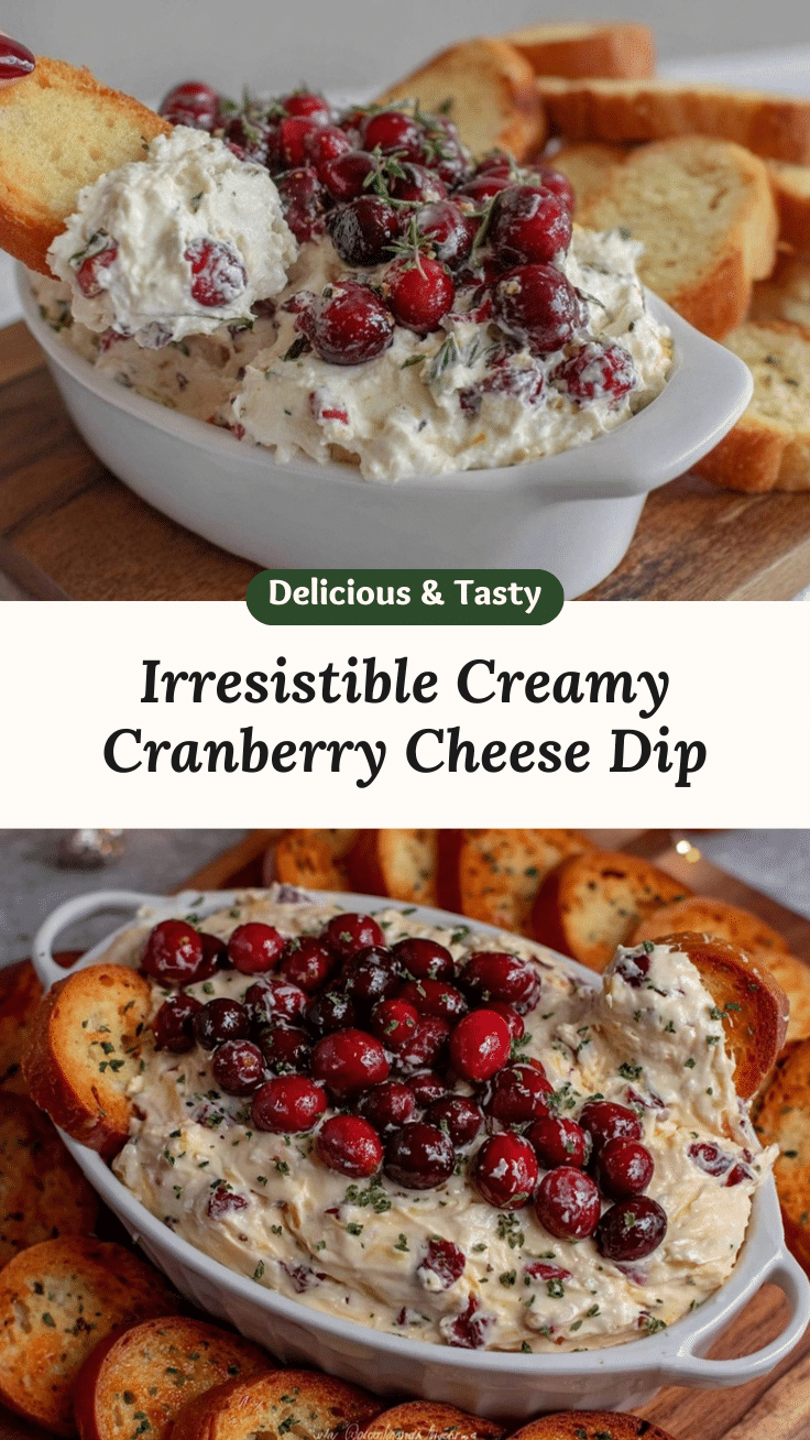 creamy cranberry cream cheese dip recipe