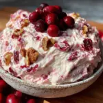 creamy cranberry fluff salad - featured image