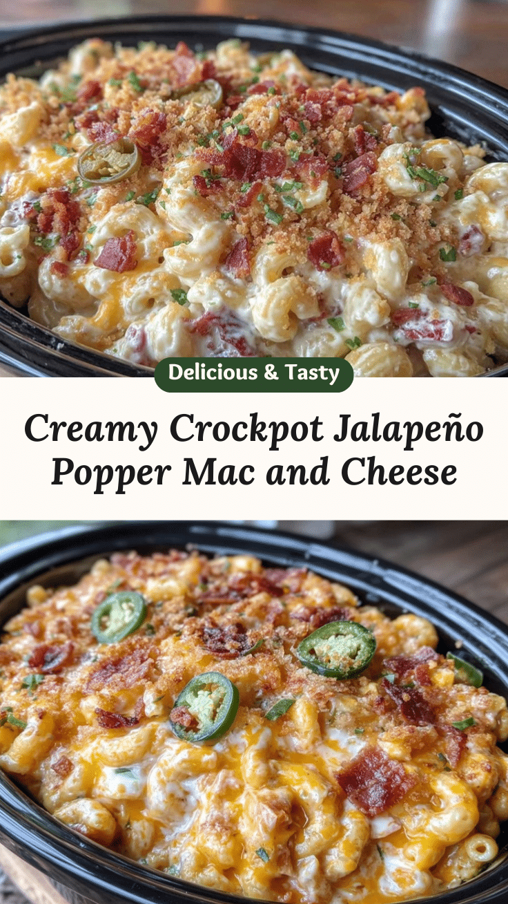 creamy crockpot jalapeño popper mac and cheese recipe