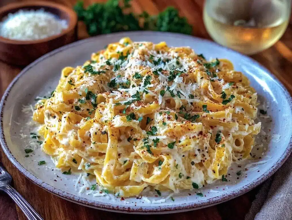 Creamy Fettuccine Alfredo - featured image