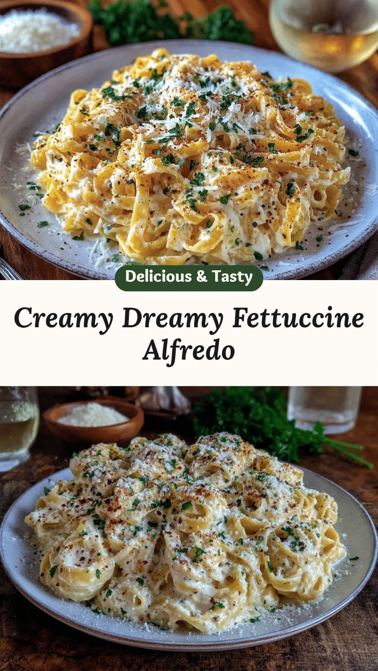 Creamy Fettuccine Alfredo recipe