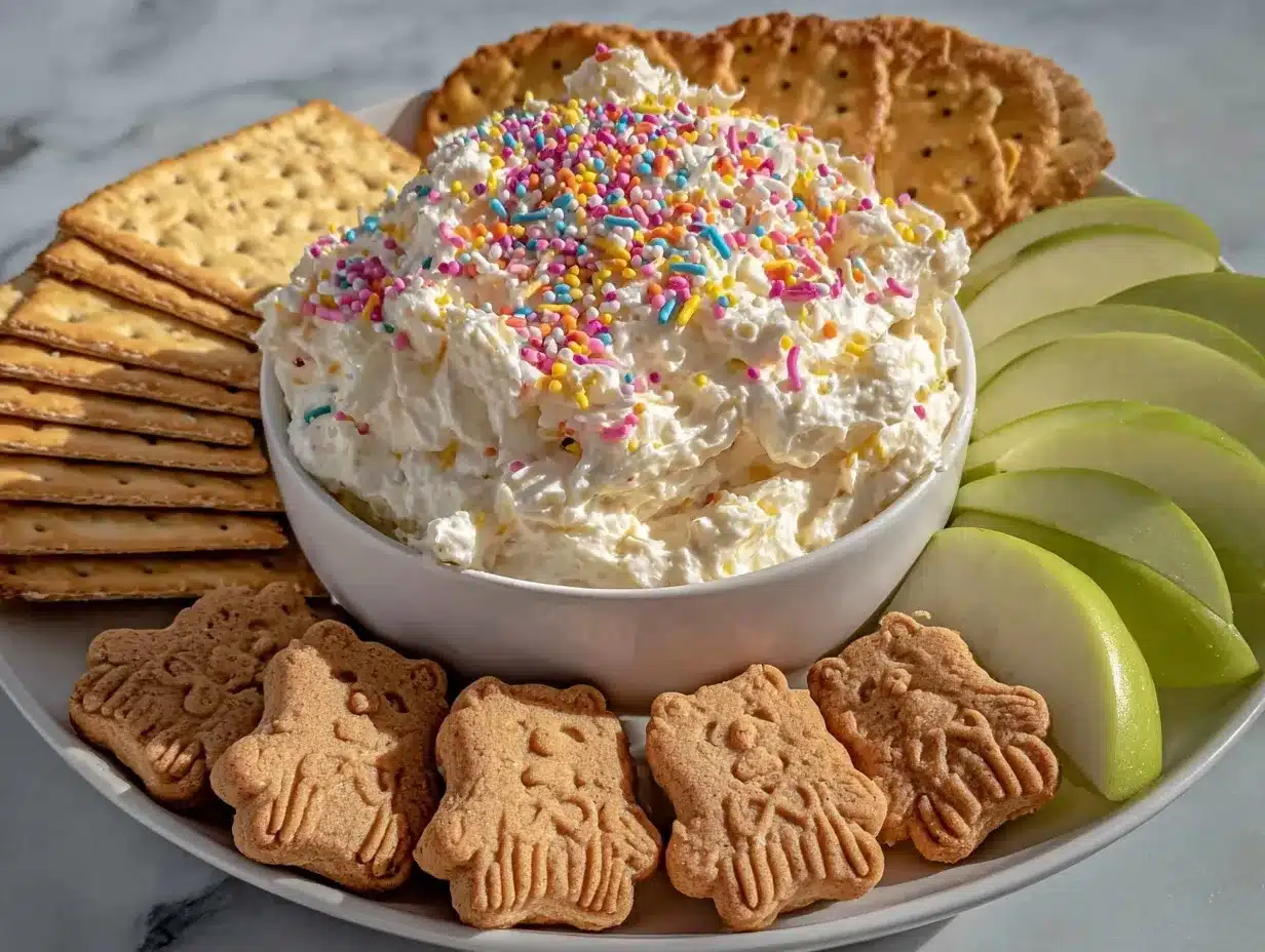 Creamy Funfetti Dip preparation steps