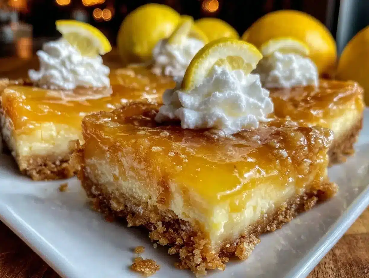 creamy lemon cheesecake bars preparation steps