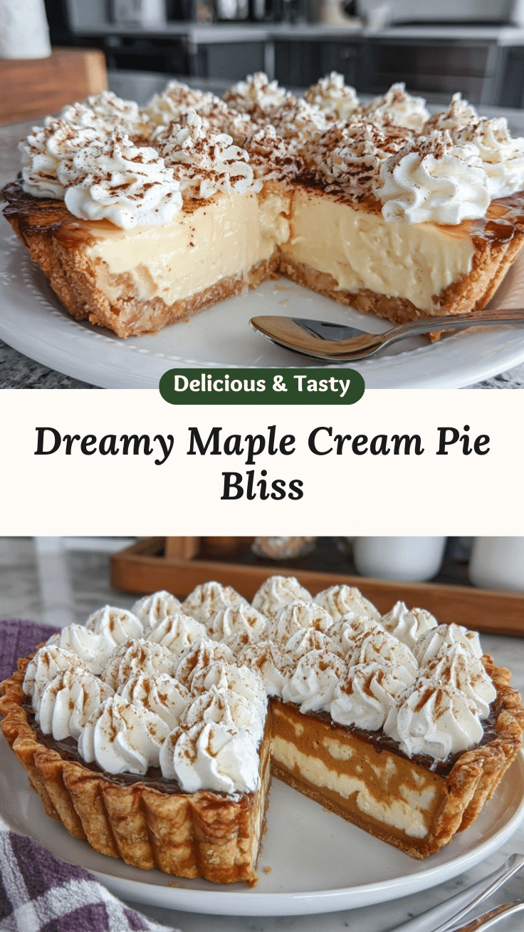Creamy Maple Cream Pie recipe
