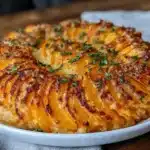 creamy scalloped sweet potatoes - featured image