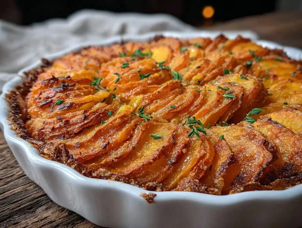 creamy scalloped sweet potatoes preparation steps