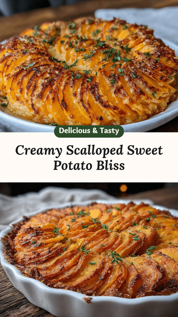 creamy scalloped sweet potatoes recipe