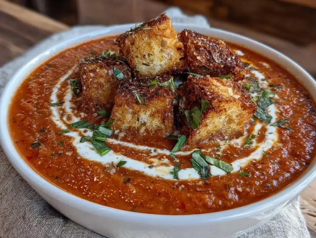 creamy tomato soup - featured image