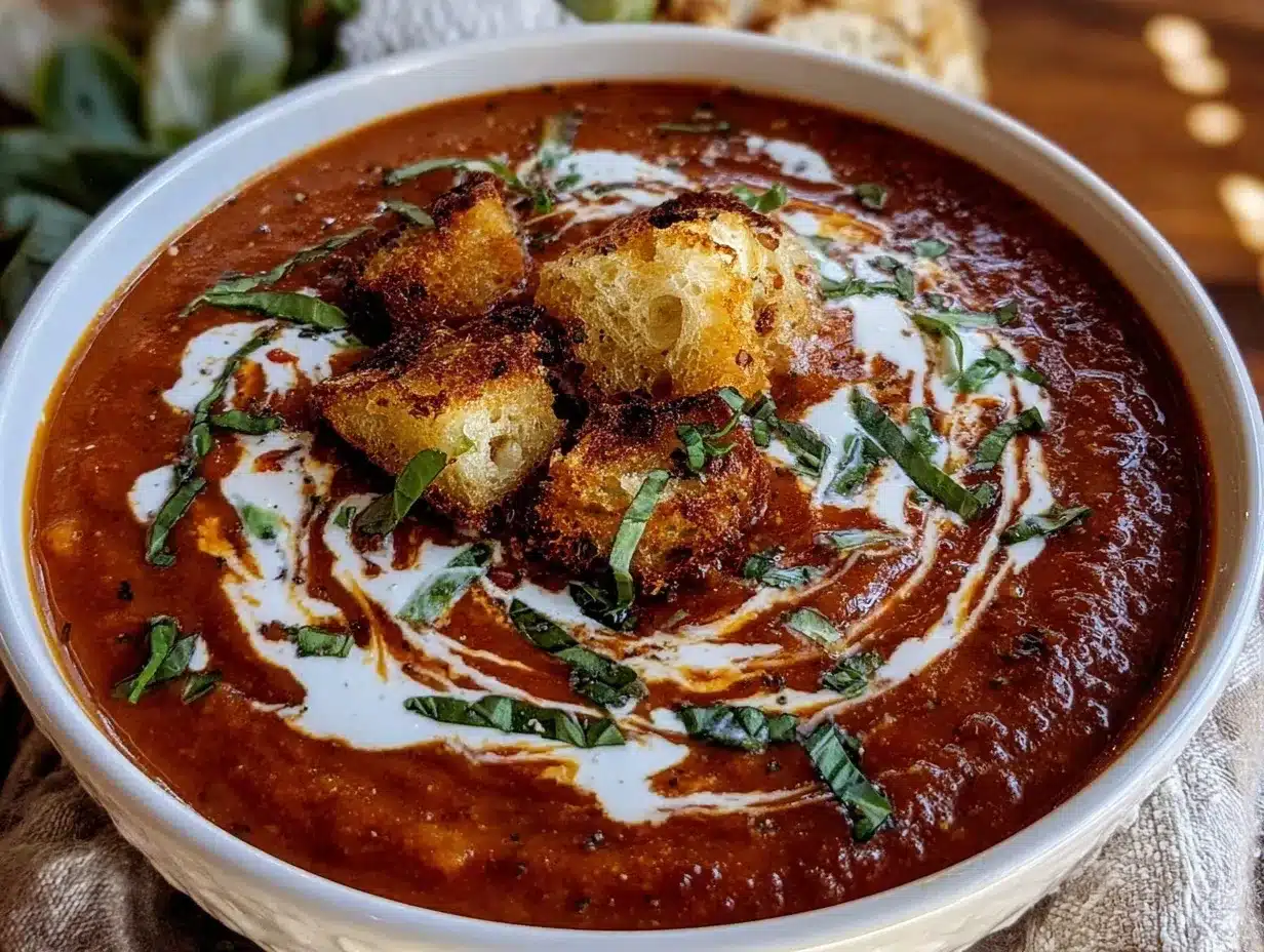 creamy tomato soup preparation steps