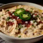 creamy white chicken chili - featured image