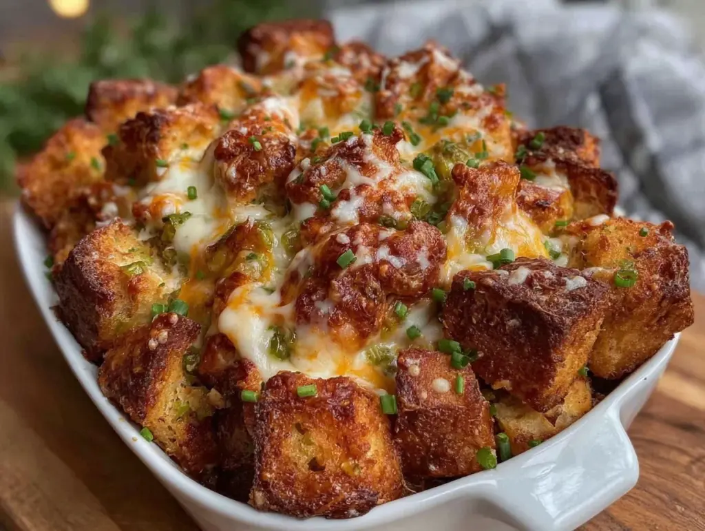 Crispy Cheesy Chicken and Stuffing Casserole - featured image