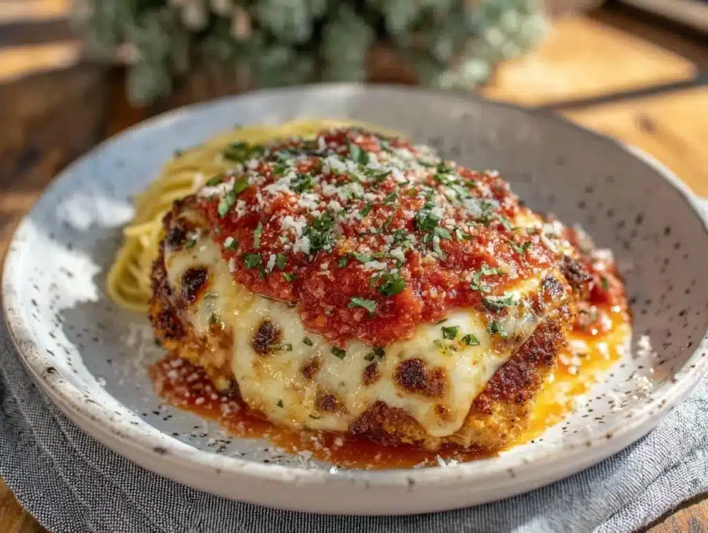 crispy chicken parmesan - featured image
