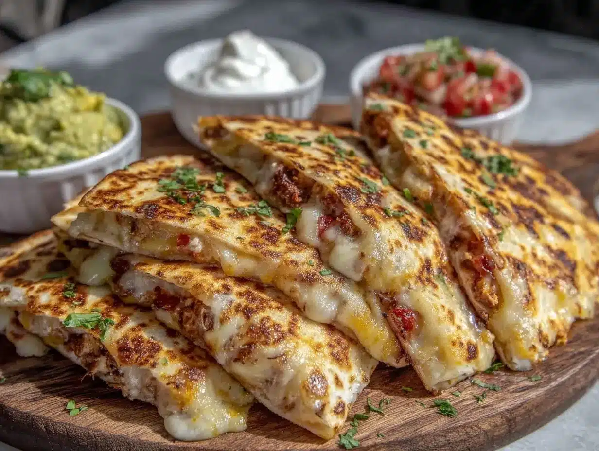 crispy chicken quesadilla preparation steps