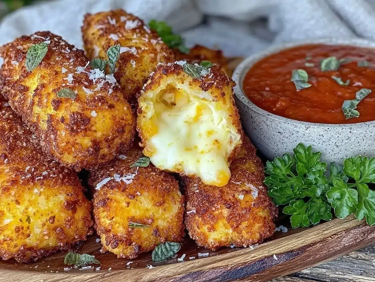 crispy mozzarella sticks preparation steps