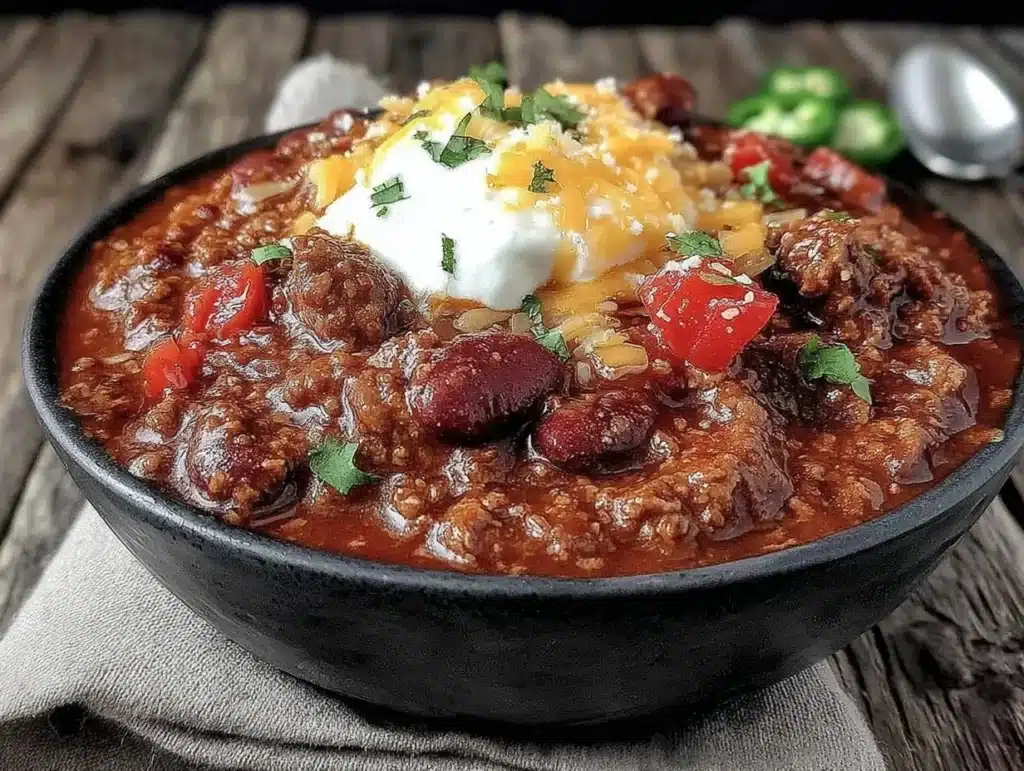 crockpot chili - featured image
