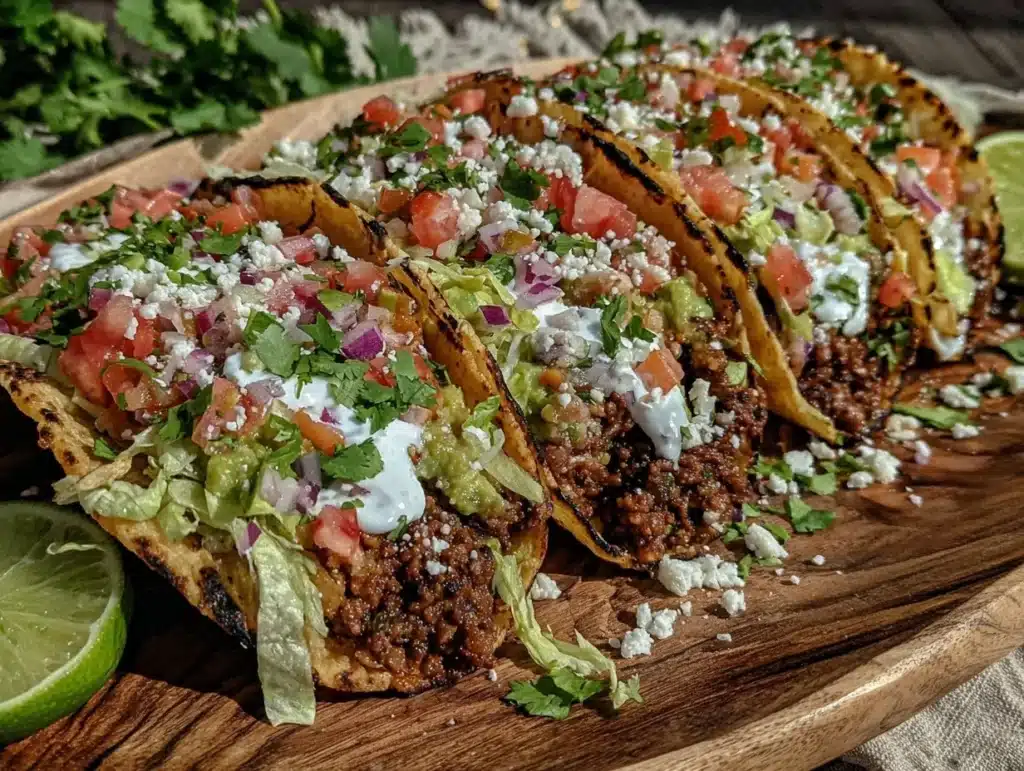 flavorful beef tacos - featured image