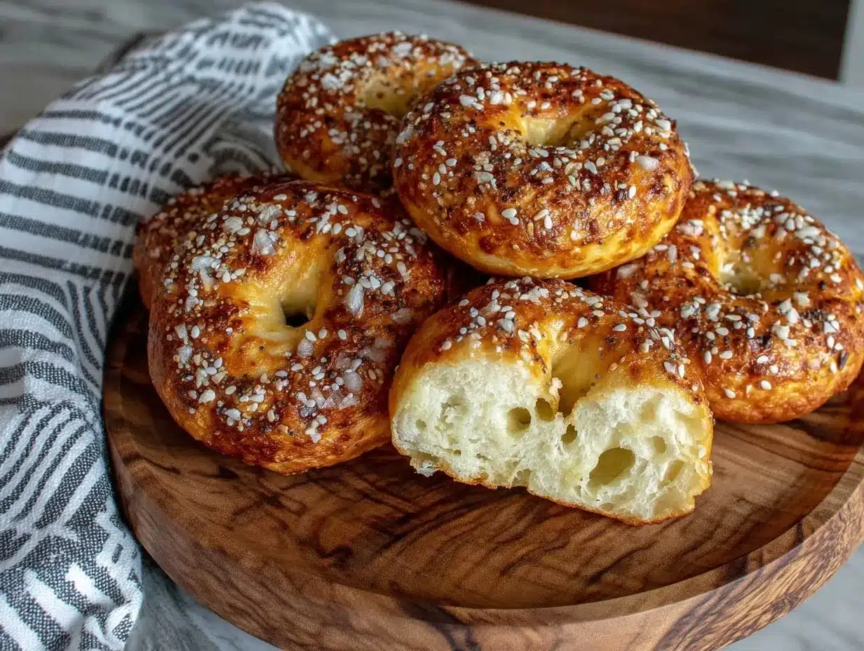 high protein bagels preparation steps