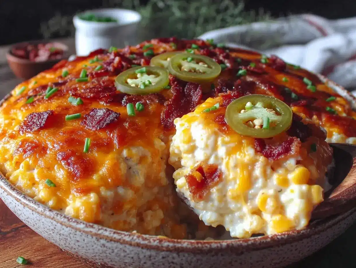 jalapeño popper creamed corn bake preparation steps
