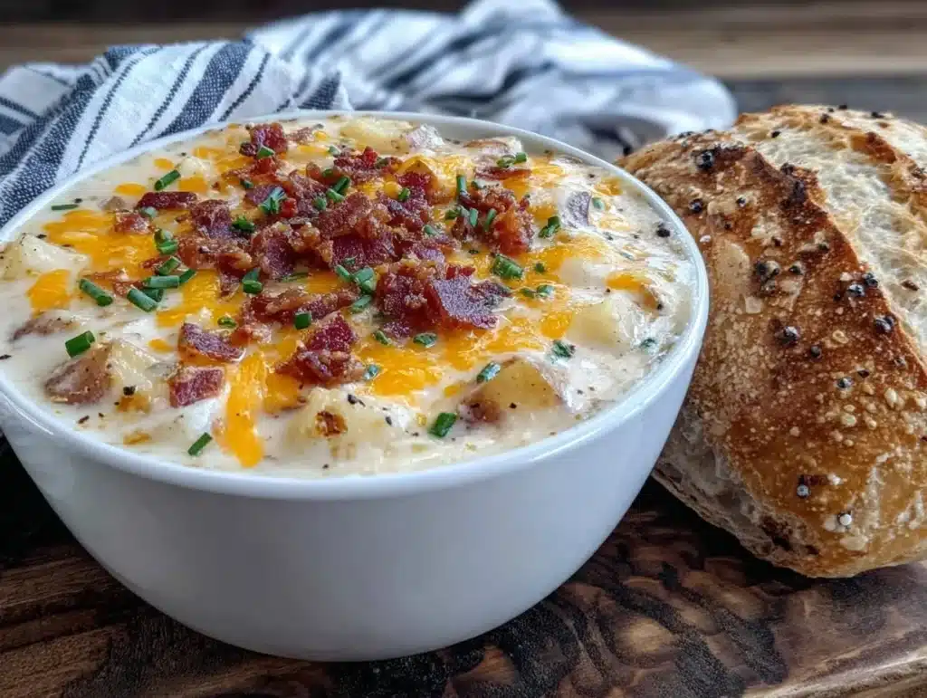loaded baked potato soup - featured image