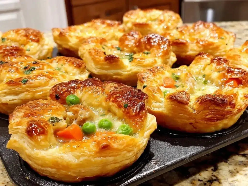 mini chicken pot pies - featured image