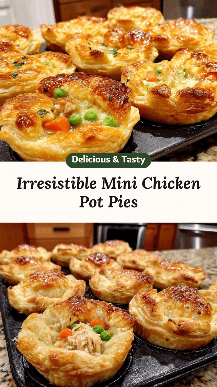 mini chicken pot pies recipe