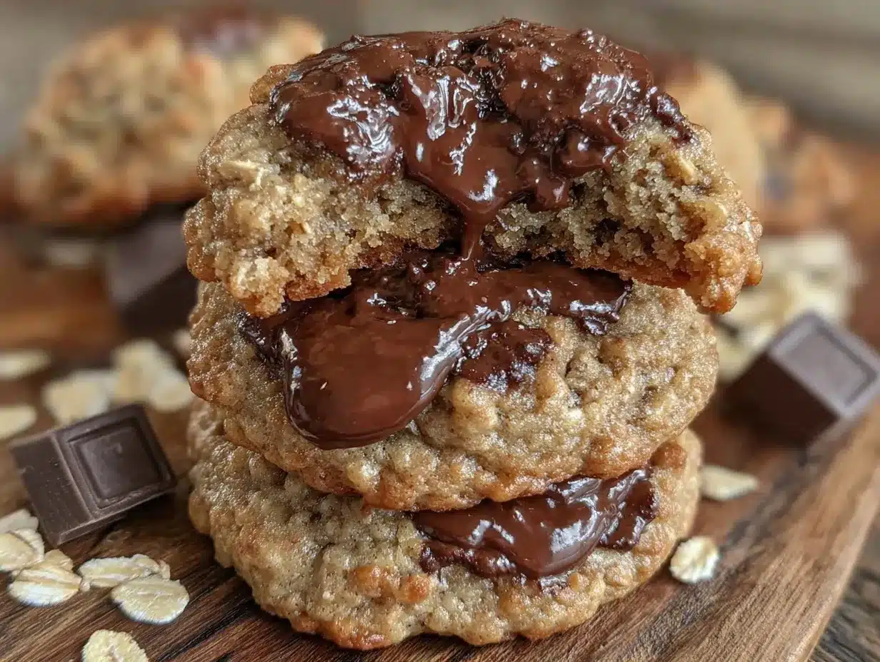 oatmeal dark chocolate cookies preparation steps