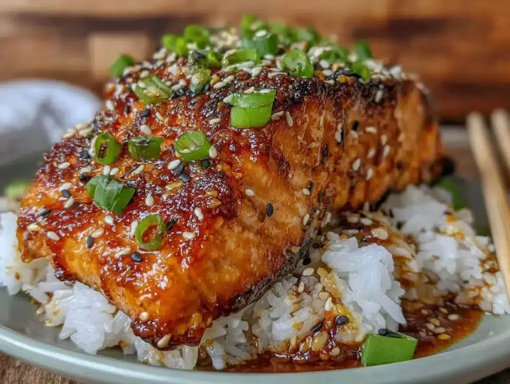 orange teriyaki salmon - featured image