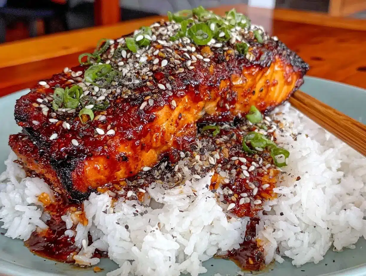 orange teriyaki salmon preparation steps
