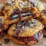 Peanut Butter Oreo Stuffed Cookies - featured image