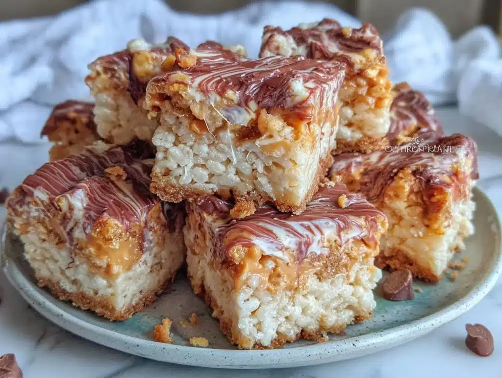 Peanut Butter Rice Krispie Treats - featured image