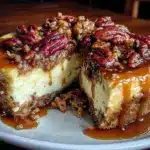 pecan pie cheesecake - featured image